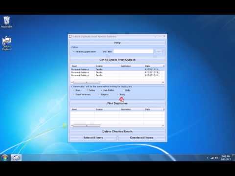 Outlook Duplicate Email Remove Software