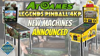 AtGames Announced two new 4K Pinball Themes - Dinosaur Dynasty and Peanuts!