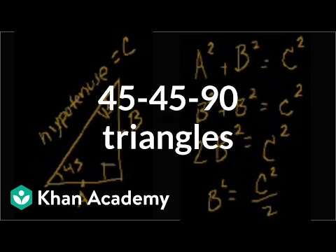 45-45-90 Triangles
