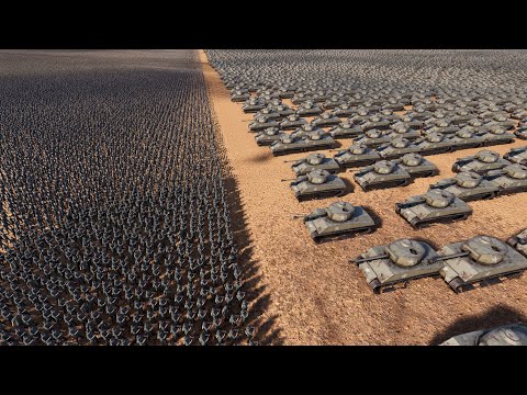 2000 USA TANKS vs 1.000.000 GERMAN SOLDIERS - Ultimate Epic Battle Simulator 2 UEBS2