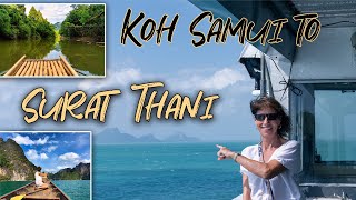 KOH SAMUI TO SURAT THANI, THAILAND. FERRY CROSSING AND DRIVE