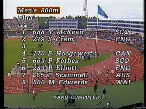 Steve Cram - Commonwealth Games 800m Final, Edinburgh 1986