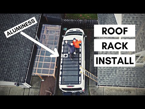 Aluminess Roof Rack install for a Ford Transit 148 EXTENDED BODY HIGH ROOF