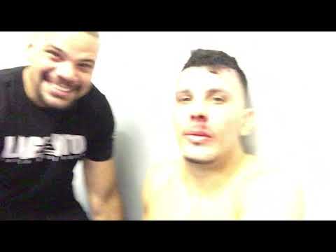 Issac Dull after fight conference