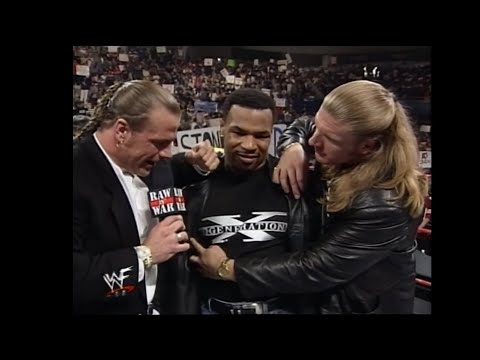 47 DX & Tyson mock Stone Cold (last RAW for HBK) - RAW 23 March 1998