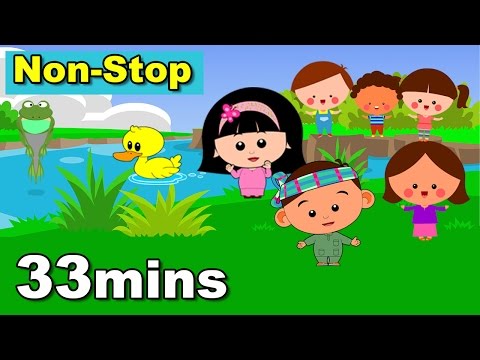 33mins Non-Stop Lagu Kanak Kanak Alif & Mimi (Lirik) Animasi 2D