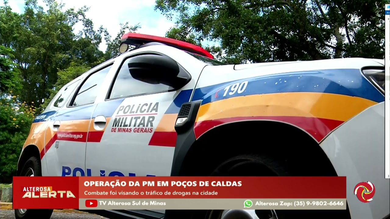 Operação apreende drogas em Poços de Caldas