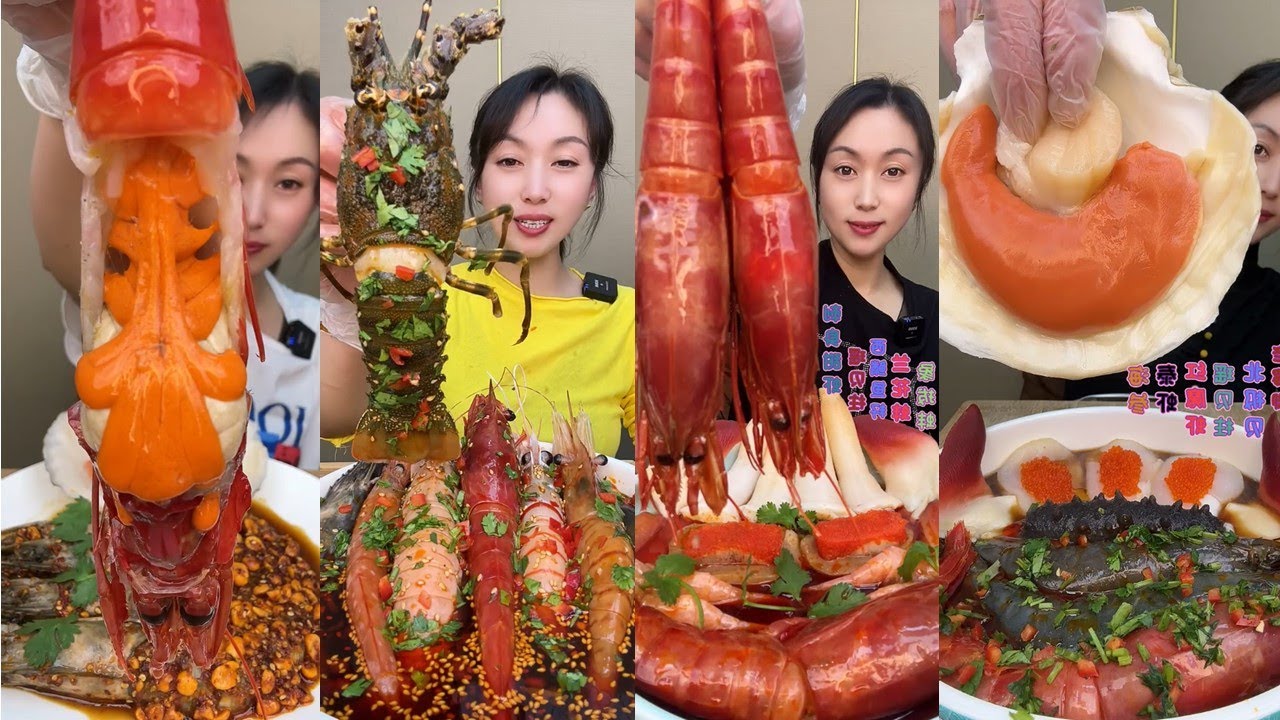 🦐🔥 Ultimate Giant Seafood Mukbang | Spicy Boiled Feast with ASMR Eating Sounds 🍤😋