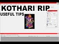 Kothari DTG / DTF RIP software Tips and Tricks