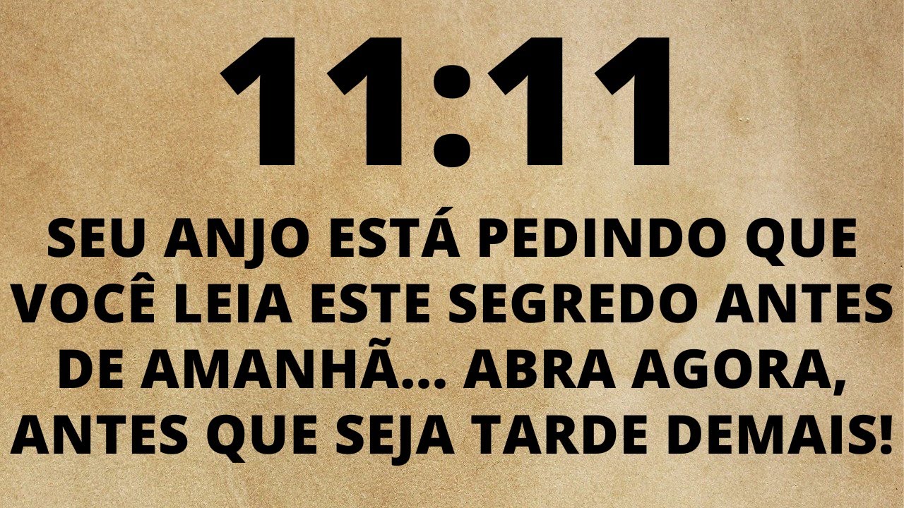 ✝️Seu anjo está pedindo para você ler este segredo antes de amanhã. Abra agora! mensagem dos anjos