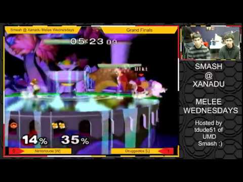 S@X - Nintendude (Ice Climbers) vs Druggedfox (Fox) SSBM Grand Finals - Melee