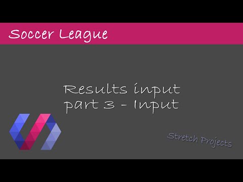 Result input view p3 (input) | PHP MVC Soccer League with Polymer
