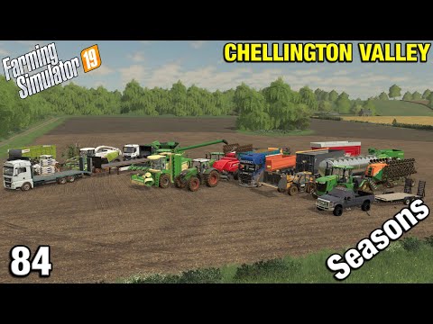 MACHINERY LINE UP - THE FINAL EPISODE Chellington Valley Timelapse - FS19 Ep 84