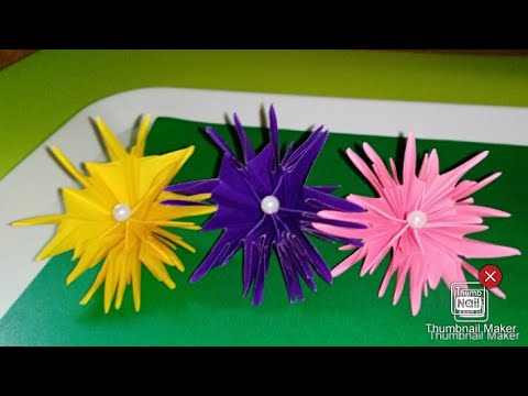 ORIGAMI/ BEAUTIFUL PAPER FLOWER/ HOW TO FOLD/ PAPER FOLDING/ HOME DECOR/ Charito Dagupion