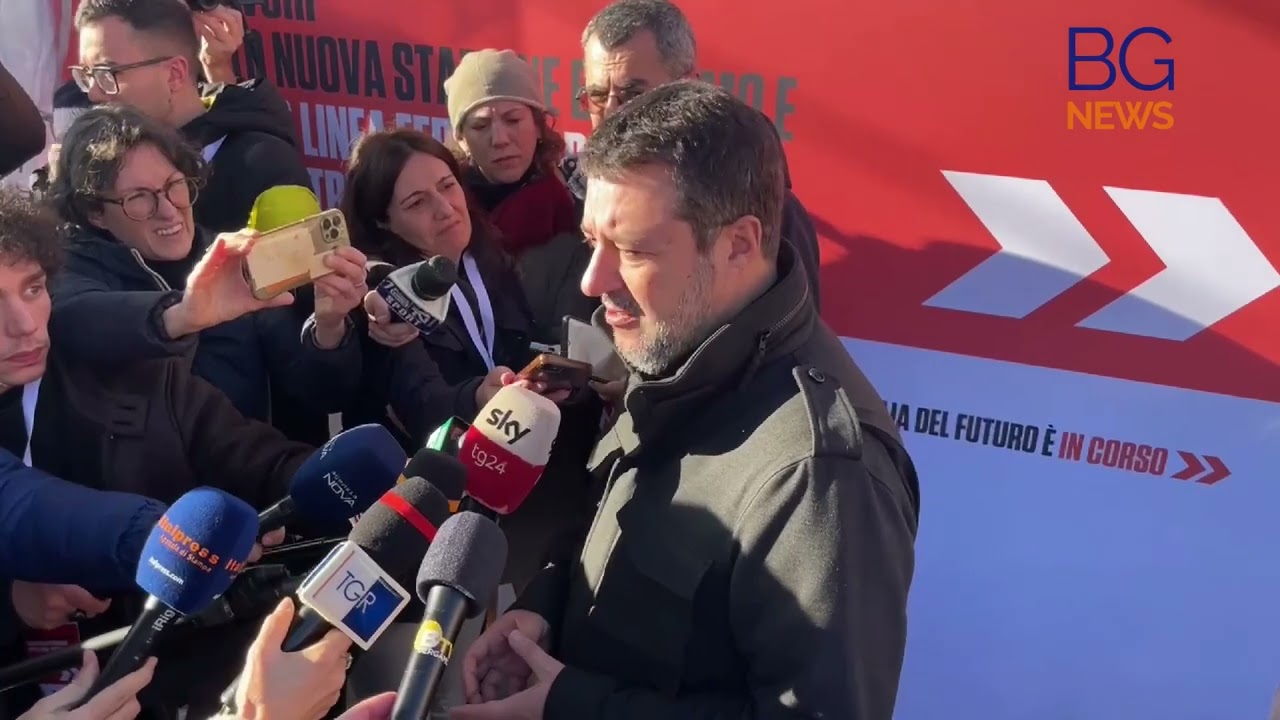Salvini a Bergamo per l’avvio dei lavori per stazione e raddoppio ferroviario