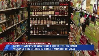 $550K+ worth of liquor stolen from Virginia ABC stores in first 6 months of 2023