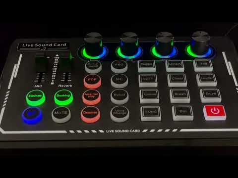 RAYHAYES RJ-F3 Sound Card  Audio Usb External Mixer Bluetooth Mic For Phone Pc Live#sound card