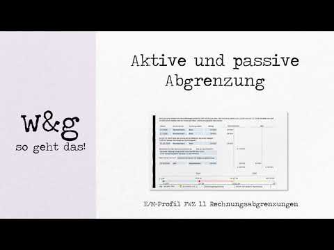 FWZ 11 zeitliche Abgrenzungen   #1 Aktive und passive Abgrenzungen