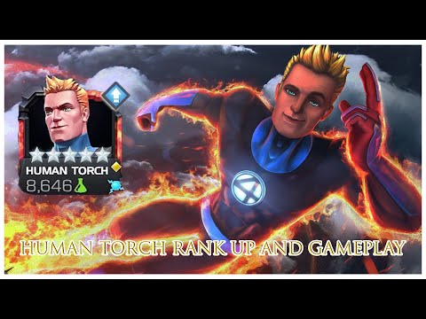 Marvel Contest Of Champion 5 Star Human Torch Rankup and GamePlay