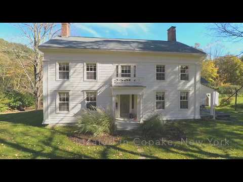 Classic Early Federal Greek Revival 3-Bedroom for Sale on 110 acres in Columbia County New York