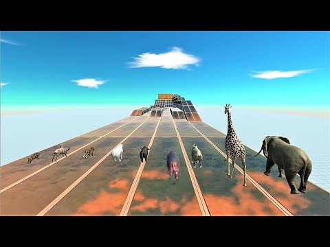 Animal speed race. Long straight course! | Animal Revolt Battle Simulator
