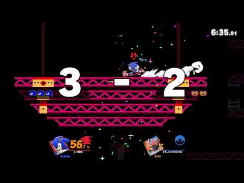 Super smash bros ultimate session online Drasian (Sonic) vs Random online(Félinferno)
