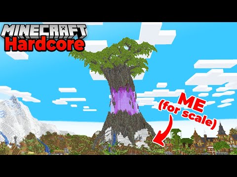 I Built the LARGEST MEGA TREE EVER in Hardcore Minecraft 1.18 Survival (#14)