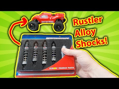 Traxxas Alloy Shocks for Rustler Unboxing & Fitting