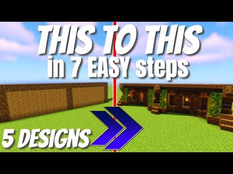 Avomance - How to build the BEST Walls in Minecraft: Walls in 7 EASY Steps & 5 Different Styles (Avomance 2020)