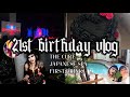 21st Birthday VLOG Japanese Spa The Prettiest Cake Seeing THE CURE