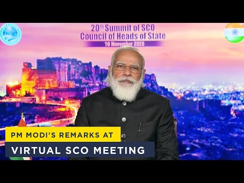 PM Modi's remarks at virtual SCO meeting