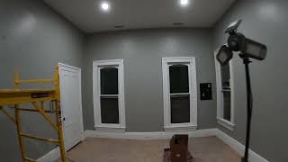 Behr Greige Paint on Bedroom Walls #PPU24-11