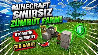 Minecraft Sınırsız Zümrüt Farmı! (Otomatik Sistem) – Çok Basit!