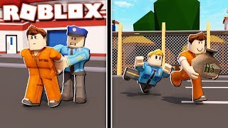 JAILBREAK NOOB vs PRO PRISONERS & COPS! (The P