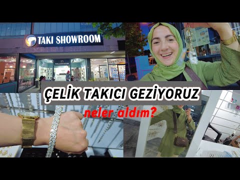 ARKADAŞIMIN ÇELİK TAKICISINI GEZDİM ❤️ HARİKA ÜRÜNLER VAR 🤌🏼steel jewelry
