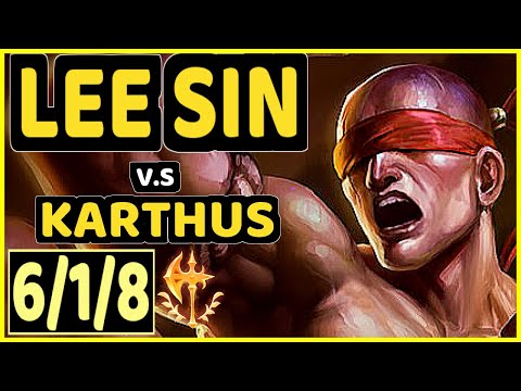 MOOJIN (LEE SIN) vs KARTHUS - 6/1/8 KDA JUNGLE CHALLENGER GAMEPLAY - KR