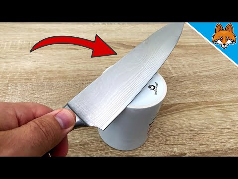 Ziehe das MESSER über den BECHER und STAUNE WAS PASSIERT 😱🔥