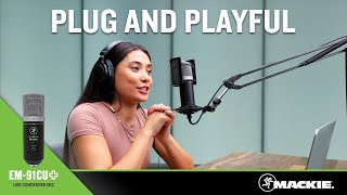 Video thumbnail for Mackie EM-91CU+ USB Condenser Microphone - Promo Video by MackieTV