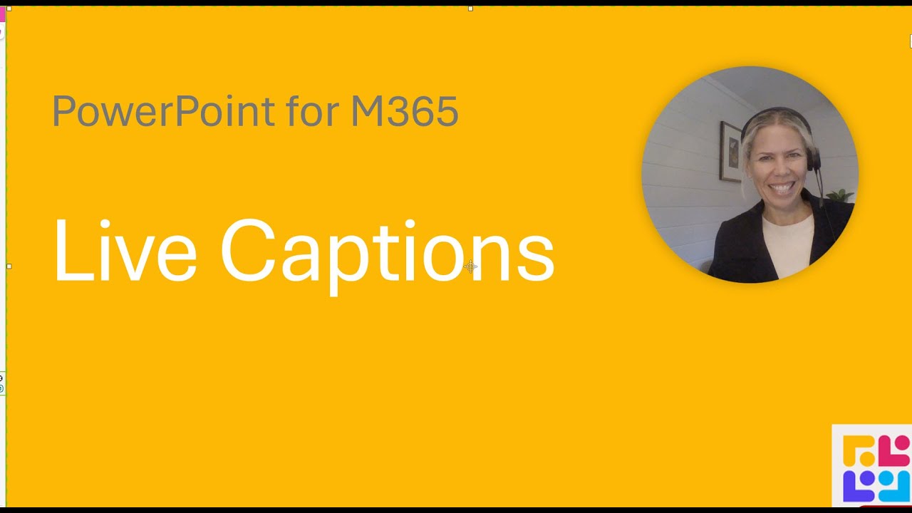 How to turn on Live Captions in your PowerPoint Slide Show