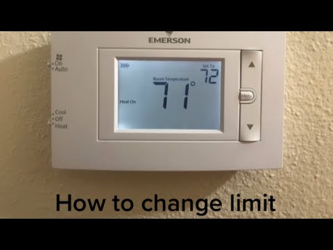 How to UNLOCK hotel thermostat Emerson 1F83H-21NP LIMIT Override Hack VIP MODE COLDER AC