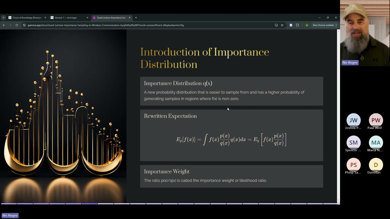 Episode 2: Guest Lecture: Importance sampling in wireless communication