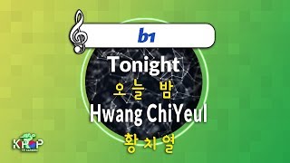 [KPOP MR 노래방] 오늘 밤 - 황치열 (b1 Ver.)ㆍTonight - Hwang ChiYeul