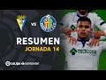 Resumen de Cádiz CF vs Getafe CF (0-2)