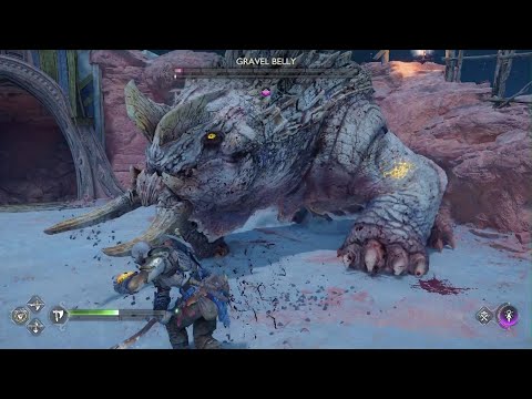 God of War Ragnarök - GRAVEL BELLY BOSS FIGHT
