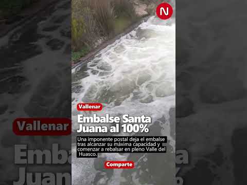 Embalse Santa Juana alcanza el 100% de su capacidad