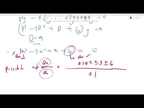 DIFFERENTIAL EQUATIONS: HOMOGENEOUS LINEAR EQUATION OF HIGHER ORDER (AUXILIARY EQUATIONS)