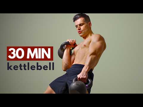 30 Minute Full Body Kettlebell HIIT Workout (No Repeats | Explosive, Dynamic + Advanced)