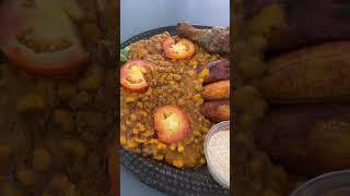 🇬🇭 Red Red, Fufu, and Chop Bar in Ghana #shorts