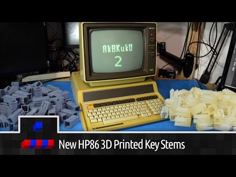 0x0029.2 - HP86 New 3D Printed Key Stems Installing and Testing
