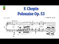Chopin Heroic Polonaise Masterpiece Op 53 In A Flat Major Sheet